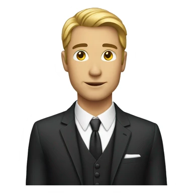 Handsome man with formals  sticker