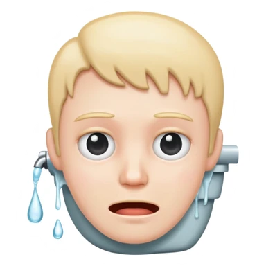 head in a toilet  sticker