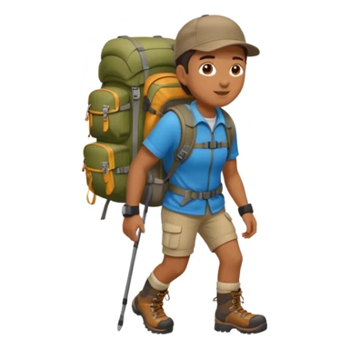 Hiker sticker