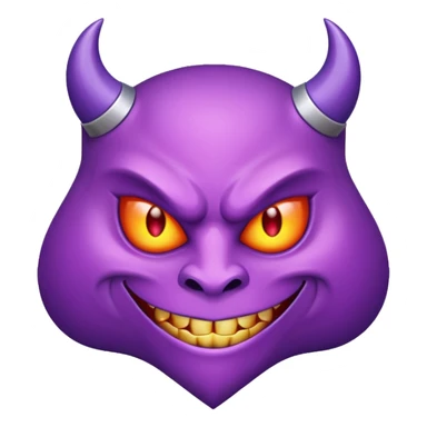 devil solitaire symbol purple sticker