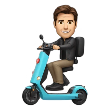 Tom Cruise electric scooter  sticker