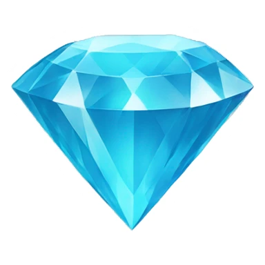 Sky blue diamond sticker