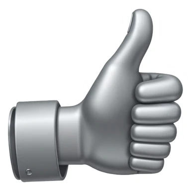 thumbs up but grey sticker