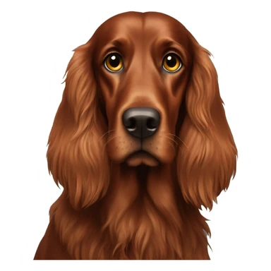 irish setter with small eyes sticker