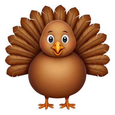 A turkey that’s crying out of happiness sticker