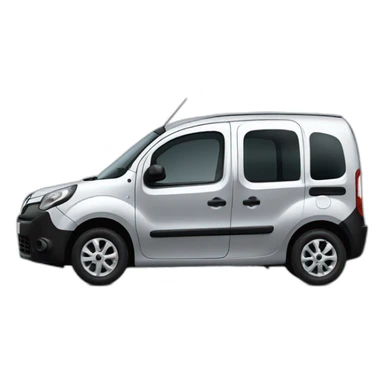 grey renault kangoo with glass windows sticker