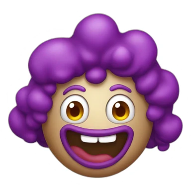 Poop clown sticker