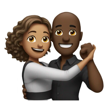 Couple dancing sticker