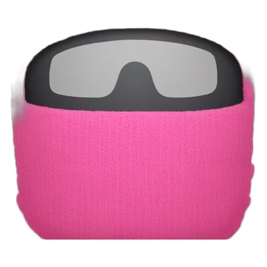 pink ski mask  sticker