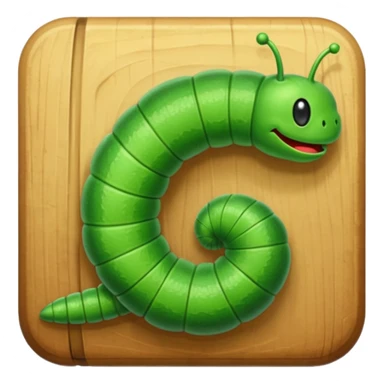 Inchworm inching sticker