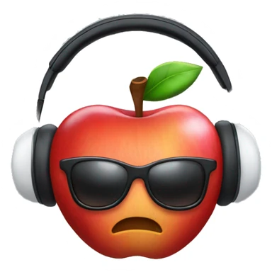 Apple headphones with bow sticker