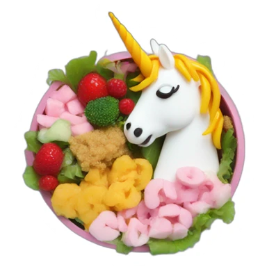 Unicorn bento sticker