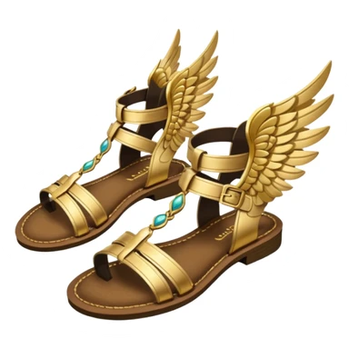 Talaria gold winged sandals hermes sticker
