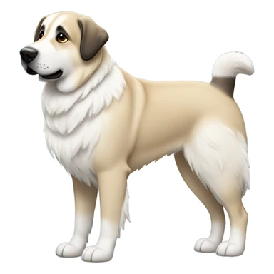 Anatolian shepherd in the snow sticker
