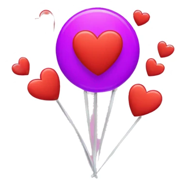 A pop emoji with spinning hearts  sticker