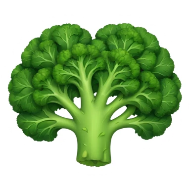 Heart broccoli sticker