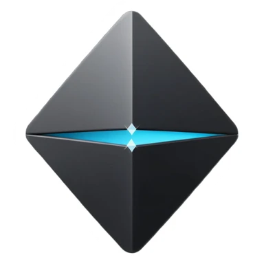 3d diamond shape matte black. diamond shape like on a playing card sticker