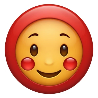A emoji with a red 0 sticker