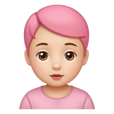 This face as a baby sticker