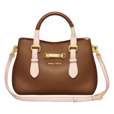 Miu miu brown purse ￼ sticker