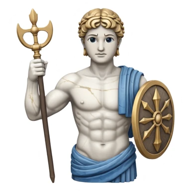 greek arms statue sticker
