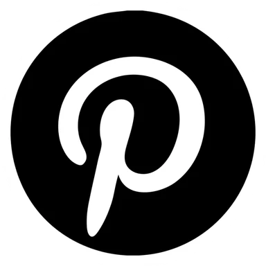 Pinterest logo modern icon simple bold suitable for app or website use sticker