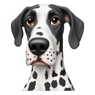 Harlequin Great Dane with laptop sticker