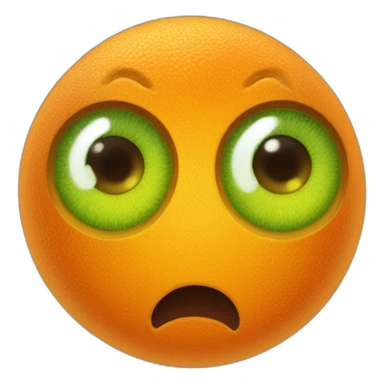 Chat orange au yeux verts sticker