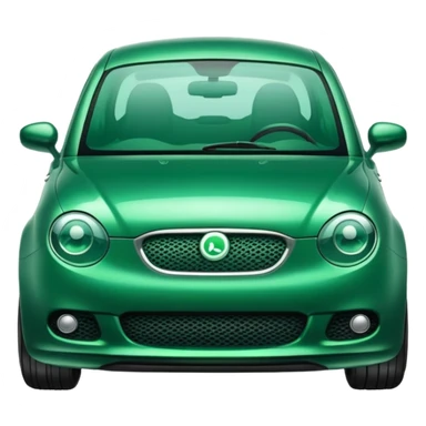 Coche verde de whatsapp sticker