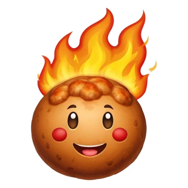 Meatball on fire sticker