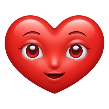 Heart Eyes popping out sticker