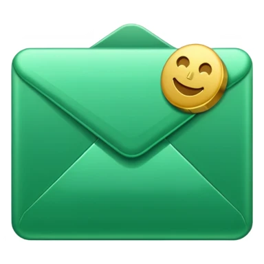 green mail icon sticker