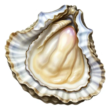 Detailed oyster sticker