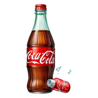 Broken Coca Cola  sticker