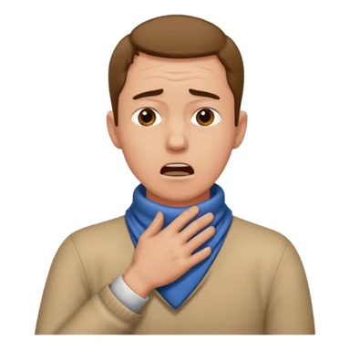 Man with hands gripped around neck crossed like he is choking sticker