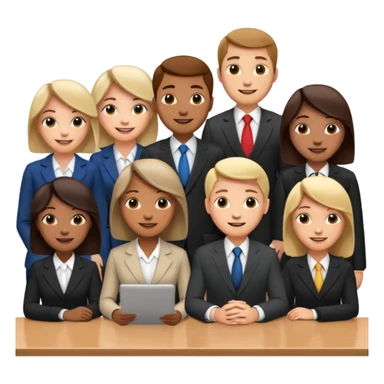create an emoji that represents a conference meeting sticker