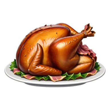 Christmas Roast potato and turkey and ham  sticker