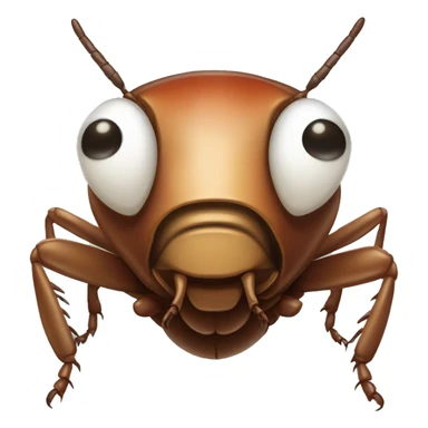 Cockroach with big lips sticker