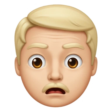 stank face with upper lip raised sticker