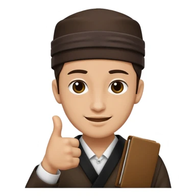 Tefillin hand thumbs up sticker