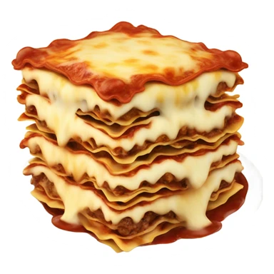 Lasagna on fire sticker