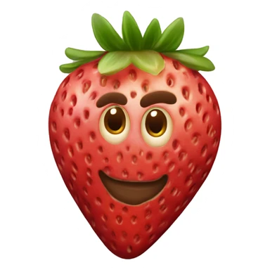 strawberries in milk chocolate sticker