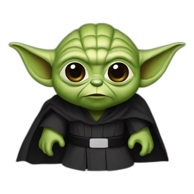 Maître Yoda et Dark vador sticker