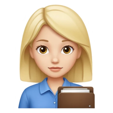 File and girl sticker