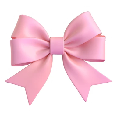 preppy pink bow, pastel pink, neat ribbon, subtle shine sticker