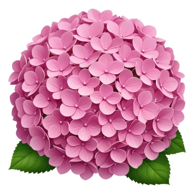 pink hydrangea  sticker
