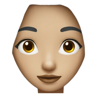 Blu-hair-black-eyes-girl sticker