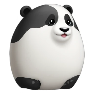 Panda He Hua Looks Like An Adorable Onigiri sticker