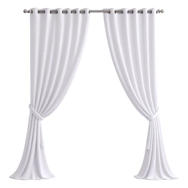 white curtain sticker