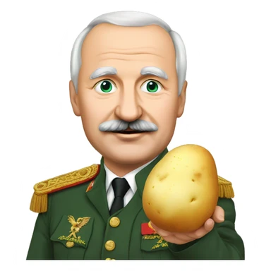lukashenko with potato sticker